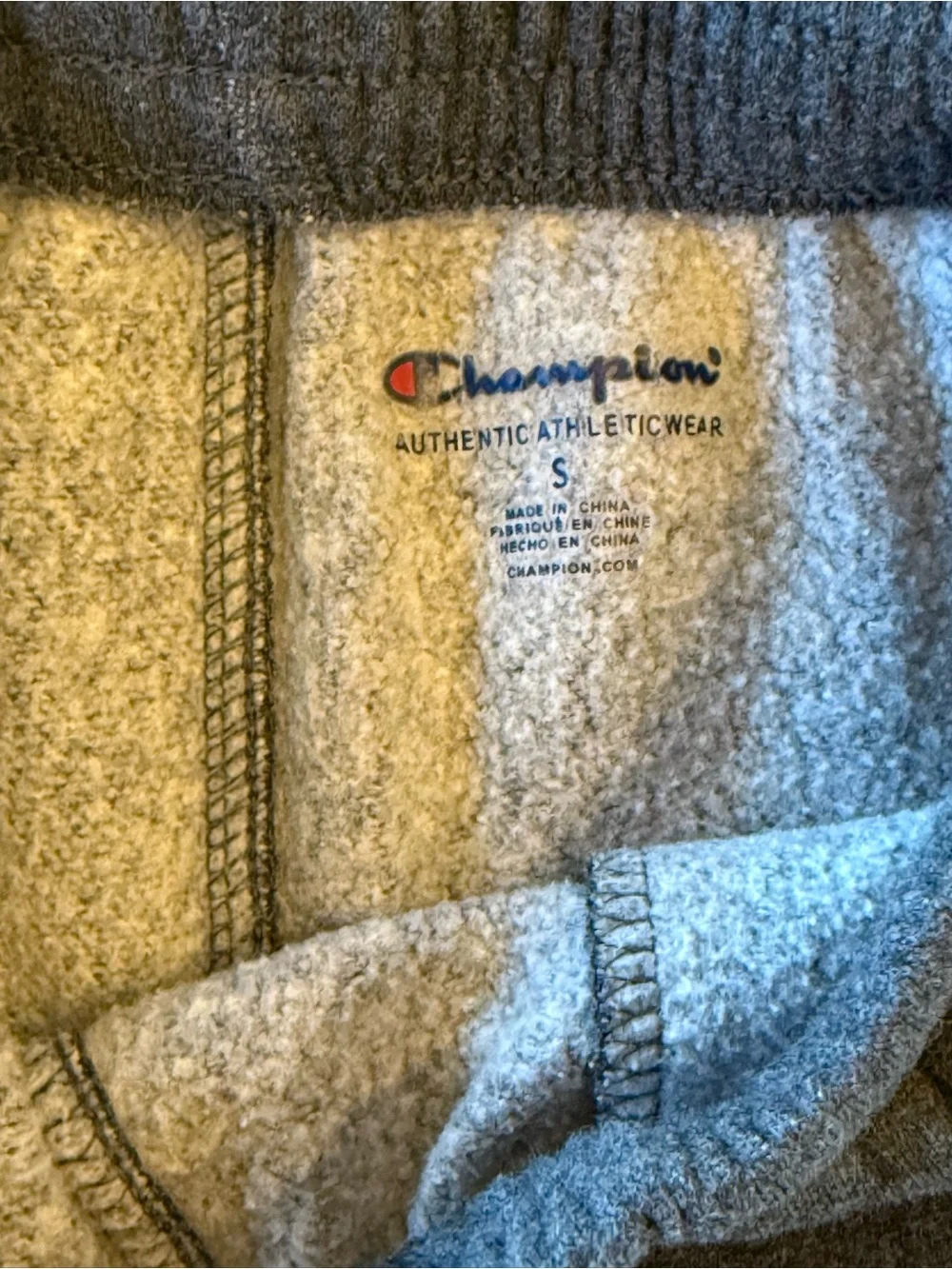 Champion Boys Fleece Jogger Sweatpants Bundle Gray Black Size Small